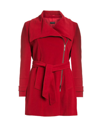 Tapered wool jacket with cashmere in Red designed by Samoon to find in Category Jackets at navabi.de