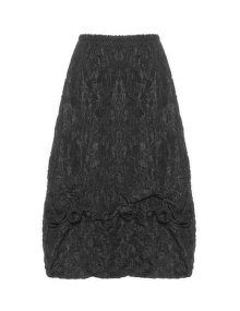 Xadoo Wrinkled and embellished A-line skirt Black