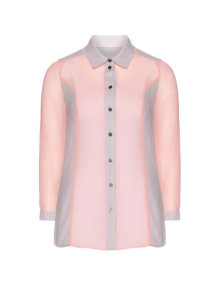 Manon Baptiste Chiffon blouse Pink / Grey