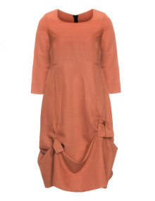 Isolde Roth Cotton linen dress Orange