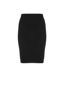 Manon Baptiste Pencil skirt with a jacquard pattern Black
