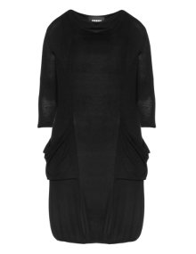 Carmakoma Dress with large slit pockets Black