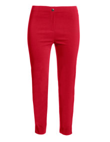 Jennifer Bryde Straight-cut slip-on trousers Red