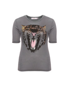 Rosebud Tiger print jersey t-shirt Grey / Versicolour