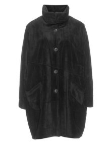 Kekoo Short fleece coat Black
