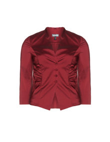 Weise  Elastic taffeta jacket with draping Dark-Red