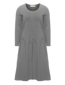 Isolde Roth Flared cotton dress Grey