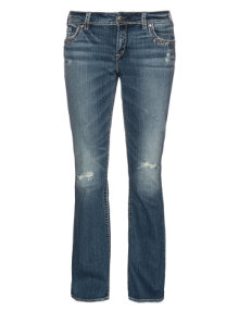 Silver Jeans Decorated bootcut jeans Suki Flap Dark-Blue