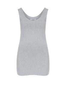State of Mind Top with lateral gather at the hem Grey / Mottled