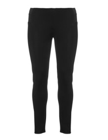 Studio Slip-on trousers with stretch inserts Black