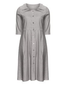 Isolde Roth Linen shirt dress Grey
