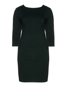 Manon Baptiste Dress with a low-necked back cleavage Dark-Green