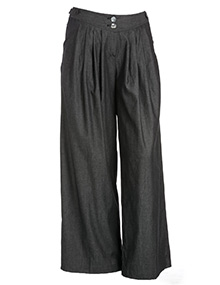 Manon Baptiste Pleated cotton pants Anthracite