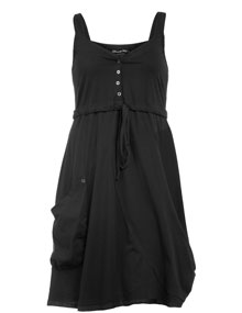 Ultimate Miks High-waisted cotton dress Black