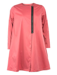 Manon Baptiste Lightweight A-cut coat Pink