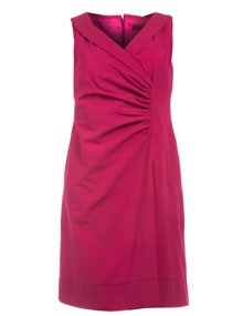 Evelin Brandt Cotton dress with gathering in Berry-Purple Evelin Brandt Cotton dress with gathering Berry-Purple