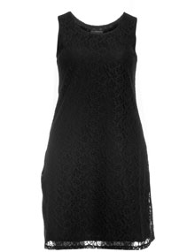 Veto Laced cotton dress Black