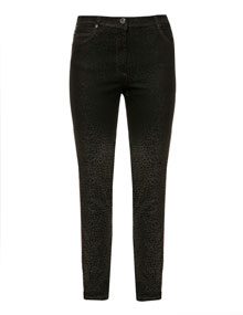 Sportalm Leopard print jeans Grey / Black