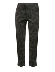 Persona Cotton treggings with lace print in Grey / Black Persona Cotton treggings with lace print Grey / Black
