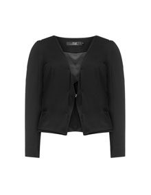 Zay Short jacket with variable waist Black