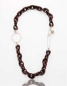 Diana Broussard Raisin-Necklace Gold / Dark-Brown