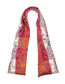 Kenzo Wool scarf in Pink / Versicolour Kenzo Wool scarf Pink / Versicolour