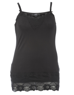 Laced top in Black designed by ZAY to find in Category Undergarments at navabi.de