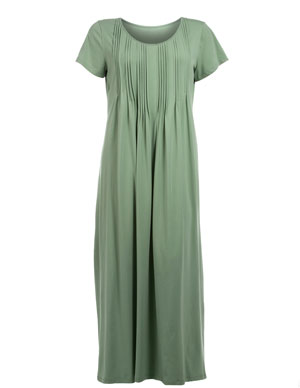 Longline cotton dress  in Light-Green designed by Manon Baptiste to find in Category Dresses at navabi.de