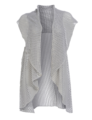 Knitted waistcoat in Grey designed by Isolde Roth to find in Category Jackets at navabi.de