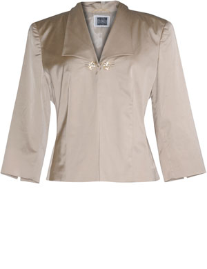 Blazer with diamanté fastening in Beige designed by Per Te By Krizia to find in Category Jackets at navabi.de