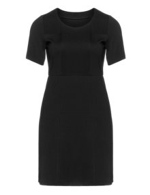 Manon Baptiste Quilted flared dress Black