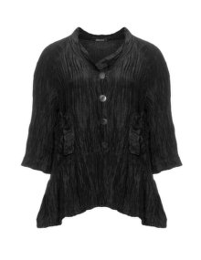 Grizas Linen-silk jacket Black
