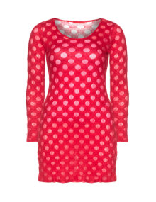 Boris Long-sleeved polka dot shirt Red