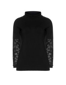 Manon Baptiste Turtleneck shirt from cotton Black