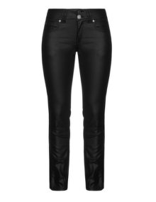 Veto Coated 5-pocket trousers Black