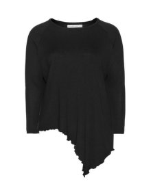 Isolde Roth Asymmetrical knit jumper  Black