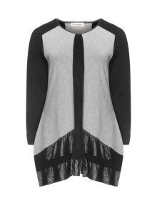 Maxima Two-tone long sleeve top  Black / Grey
