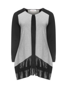 Maxima Two-tone long sleeve top  Black / Grey