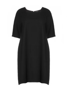 Replace Dress with an angular neckline Black