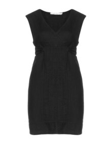 Lauren Vidal Dress made of cotton and linen Black