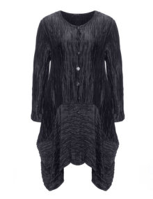 Grizas Linen-silk coat Dark-Blue