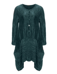Grizas Linen-silk coat Dark-Green