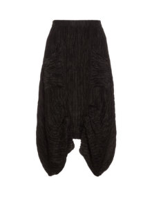 Grizas Linen silk harem pants Black