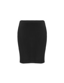 Wico Narrow cut jersey skirt Black