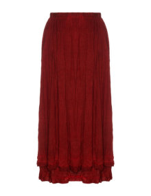 Barbara Speer Crinkled balloon skirt Dark-Red