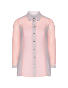 Manon Baptiste Chiffon blouse Pink / Grey