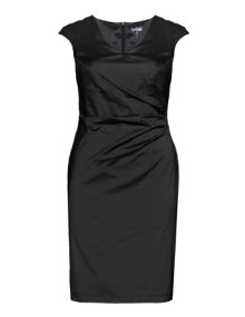 Weise  Elastic draped dress Black