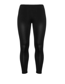 Yppig Shiny-look leggings Black