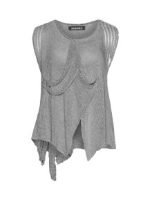 Amandine Extravagant knit slipover Grey