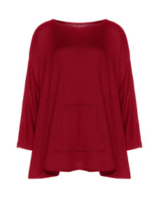 Isolde Roth Merino wool sweater Dark-Red